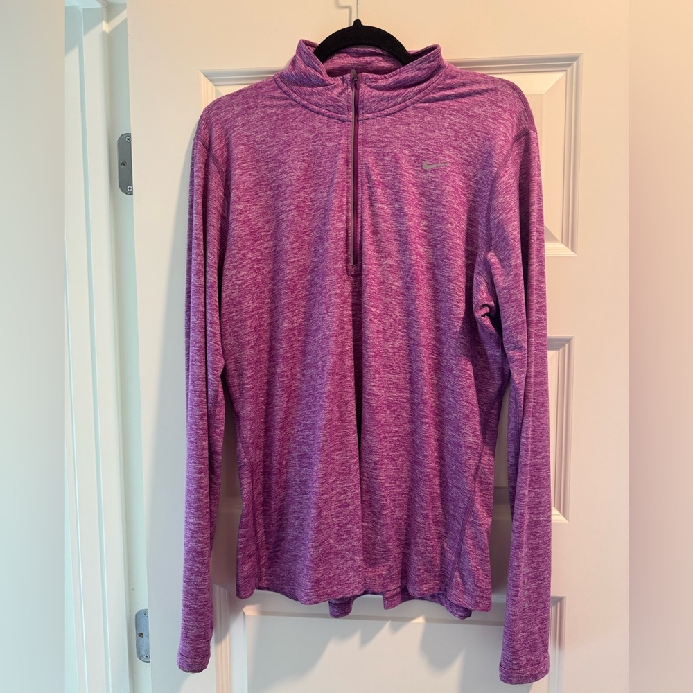 Nike Half-Zip Purple Long Sleeve Pullover